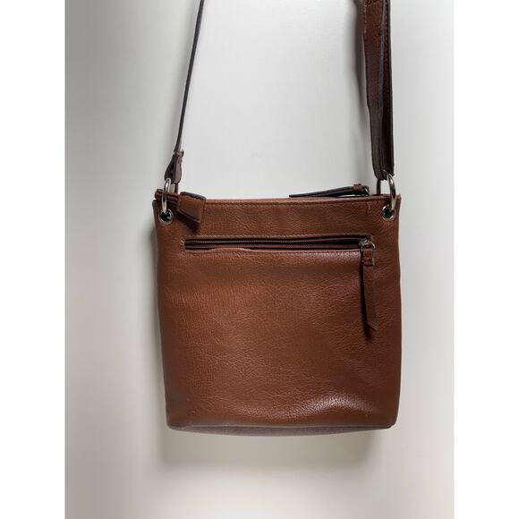 Franco Sarto  town Leather Cross Body Zippered Handbag Purse Boho Adjustable - Picture 6 of 14